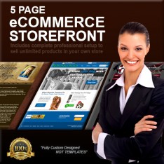5 Page Custom Designed eCommerce Storefront
