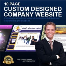 10 Page Custom Designed Company Website