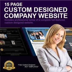 15 Page Custom Designed Company Website