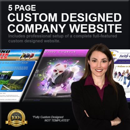 5 Page Custom Designed Company Website